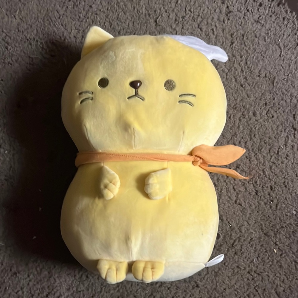 NYAN CAFE TENCHOU YELLOW CAT CHEF “MOCHI”STYLE 14” NWT((LOOK))